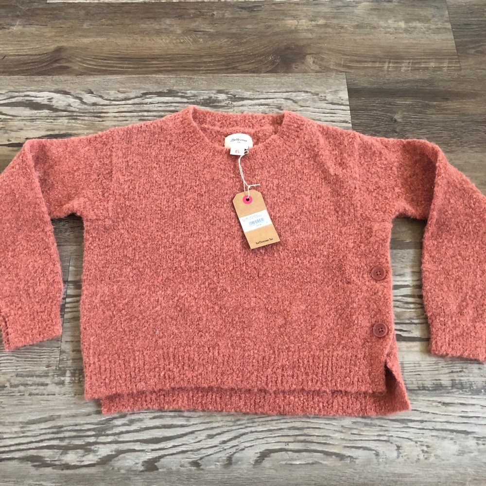 Bellerose girls burnt orange boutique sweater 6